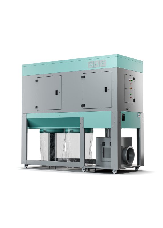 Saf Teknik S-6500 Torbalı, Parça Tutuculu ve Temizlemeli Mobil Toz Toplayıcı