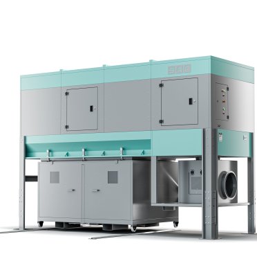 Saf Teknik SK-12500 Metal Konteynerli, Parça Tutuculu ve Temizlemeli Mobil Toz Toplayıcı