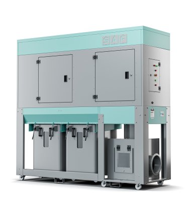 Saf Teknik STK-4000 Metal Kovalı, Parça Tutuculu ve Temizlemeli Mobil Toz Toplayıcı